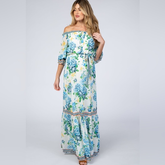 Pinkblush flying tomato floral maxi nwot